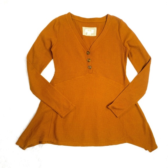 Anthroplogie Maeve Eliza Henley Babydoll Tunic‎ Shirt Top XS - Picture 1 of 11